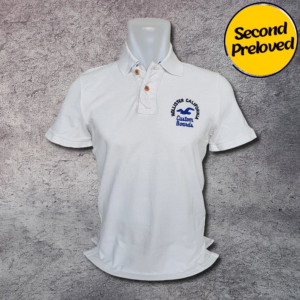 Baju Kaos Polo HOLLISTER - Size S / Lebar Dada 48 cm - Original - Second