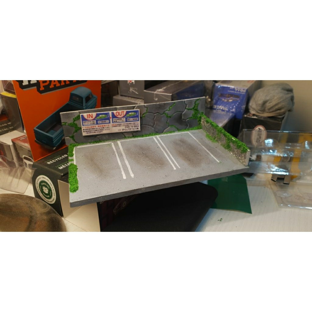 diorama parkiran jepang hotwheels