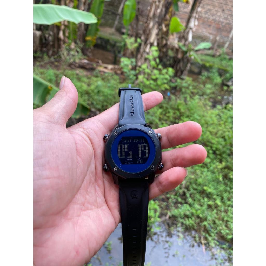 Jam Tangan Alexandre Christie Pria AC 9377 Tali Rubber Original Cowok