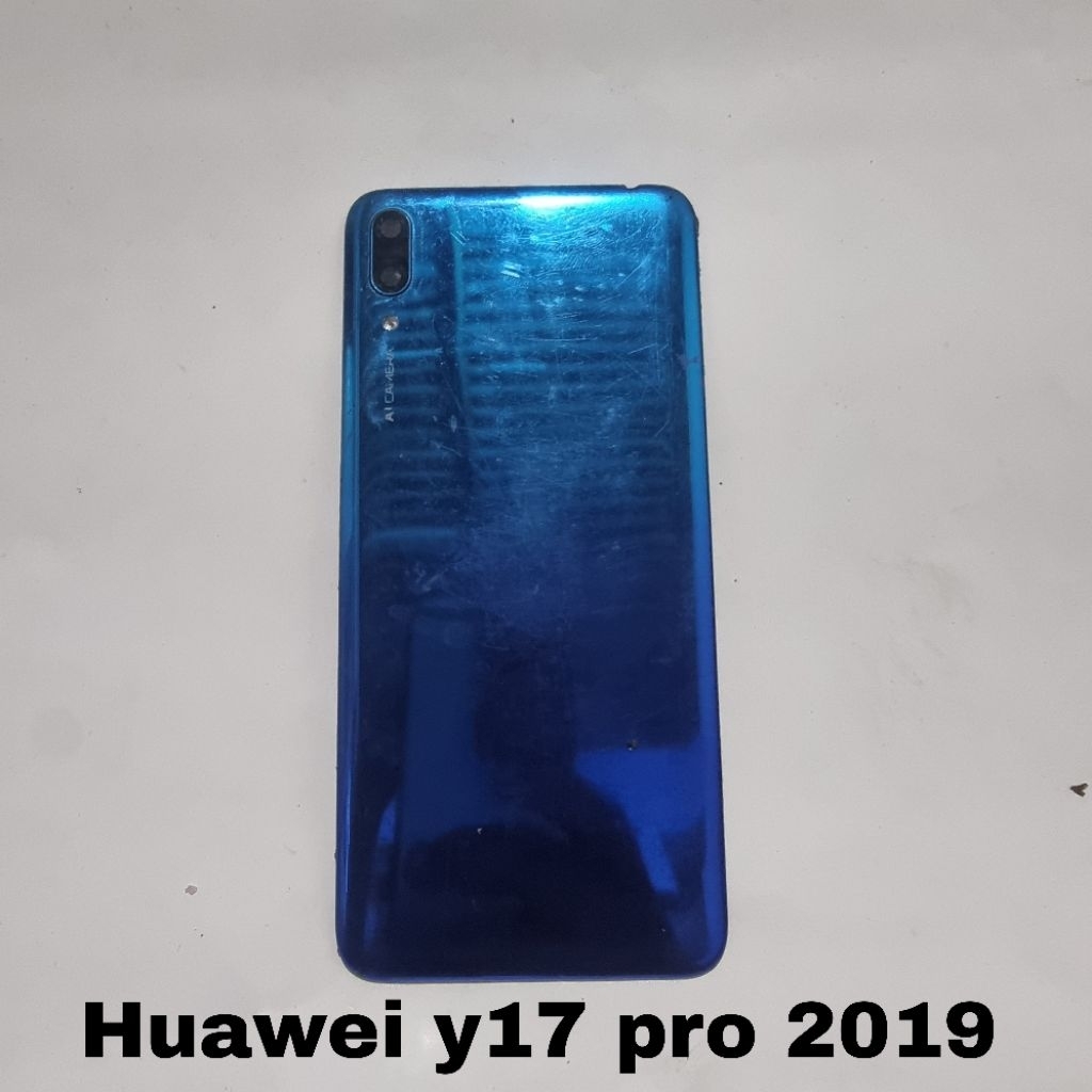 KACA KAMERA HUAWEI Y17 PRO 2019 ORI COPOTAN NORMAL BONUS BACKDOOR LAYAK PAKAI