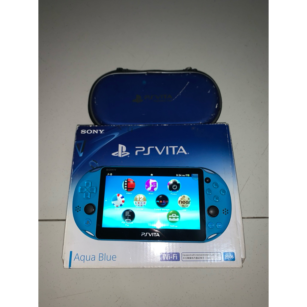 Sony PS Vita Slim Aqua Blue  | Full Original 100% | Normal | Siap Pakai