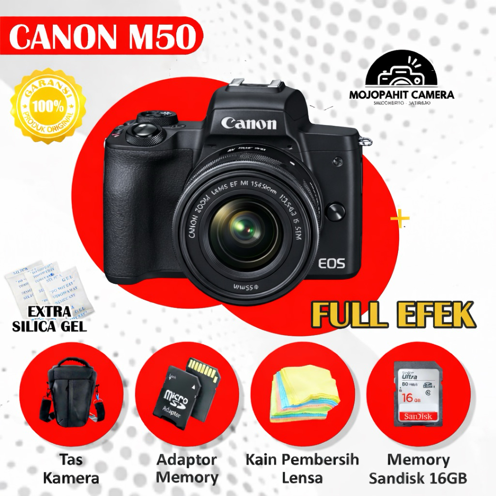 CANON EOS M50 NORMAL SECOND BERGARANSI