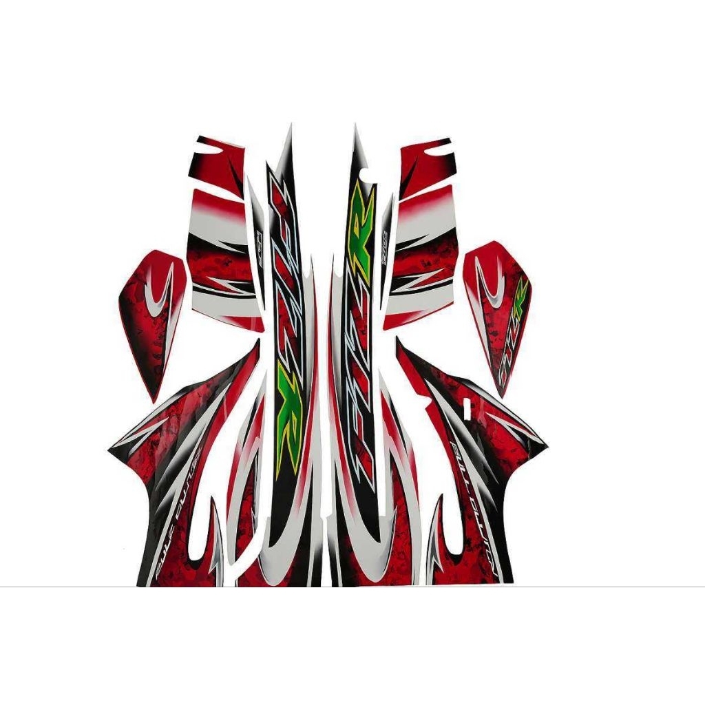 Striping stiker body motor yamaha fiz R f1zr 2005 stiker list bodi motor fiz r tahun 2005