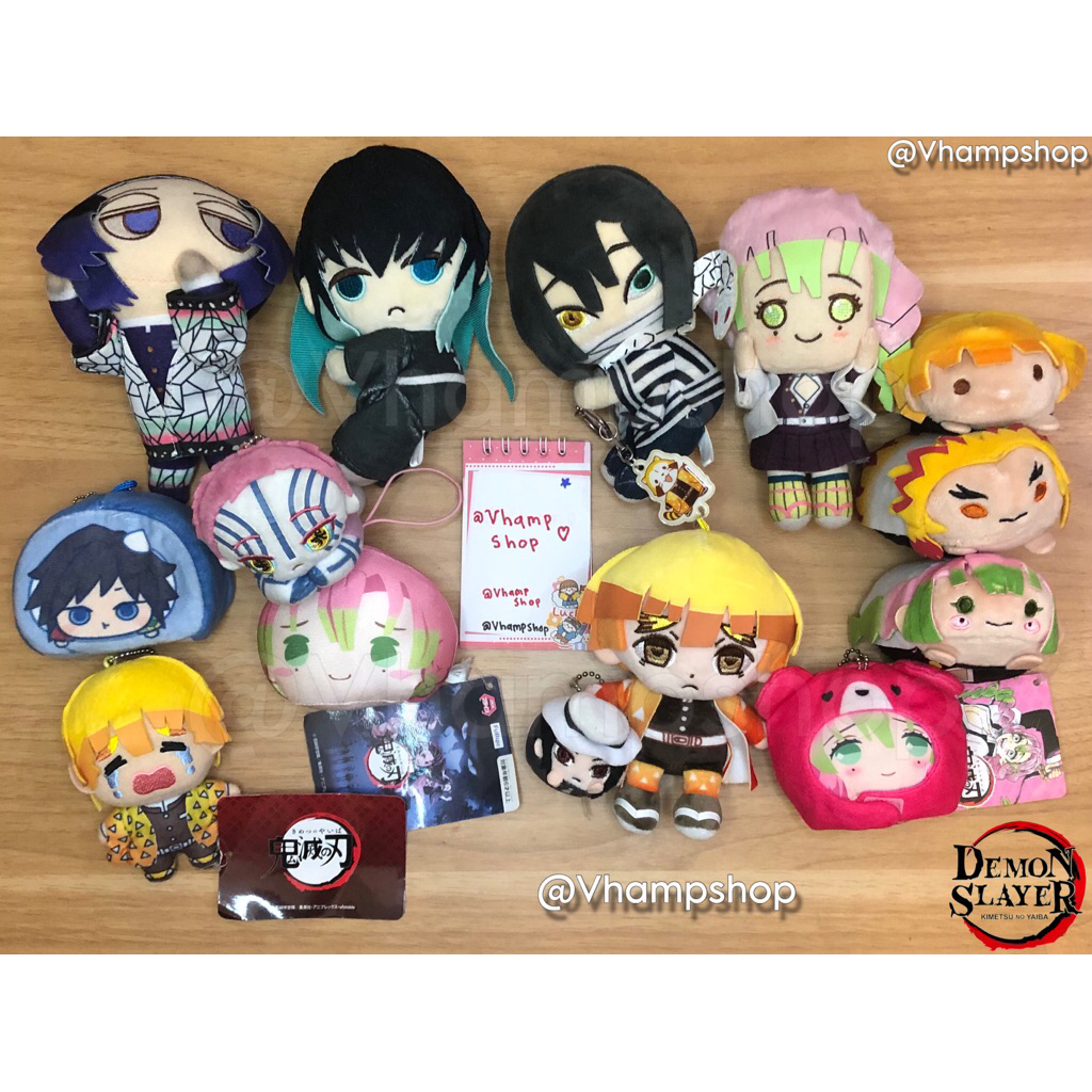 Demon Slayer : Kimetsu No Yaiba Plush Noru, Hugchara, Omanjuu, Mamekororin, Magnet, Pofutto Petite k