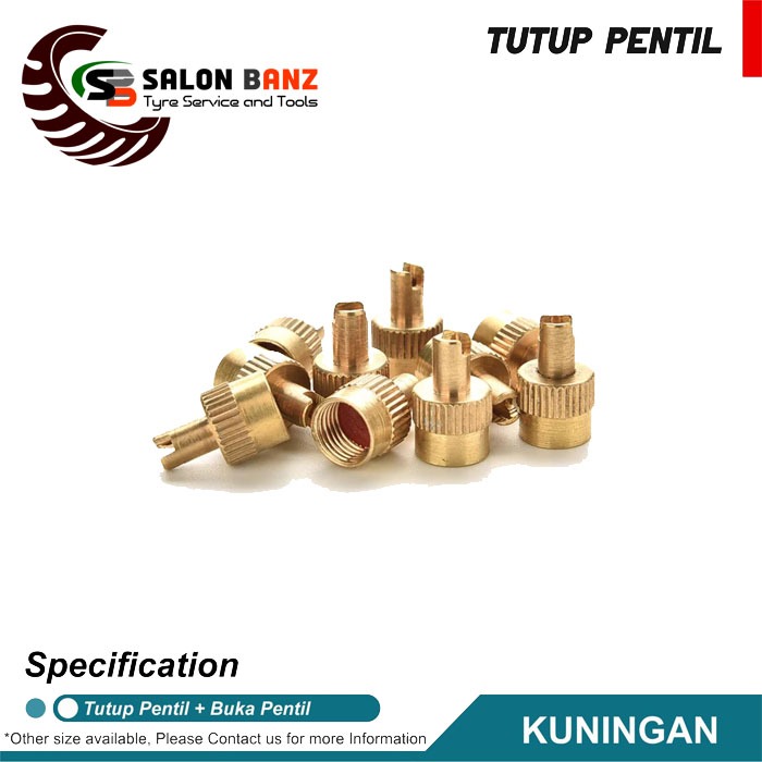 Alat Pembuka Pentil & Tutup Pentil Ban Kuningan