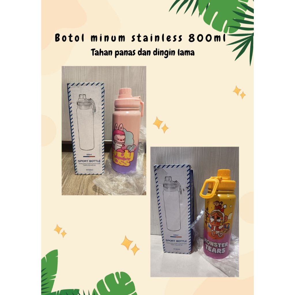 Tumbler stainless 800ml karakter