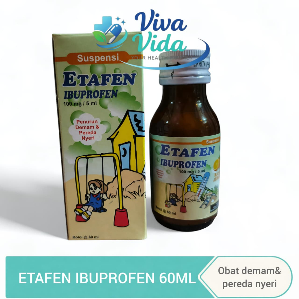 ETAFEN IBUPROFEN SIRUP Obat Demam Nyeri Anak 60ml