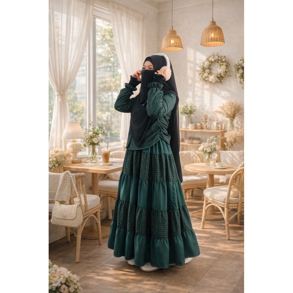 Zisheeri Shamia One Set Dengan Bahan Full Katun yang Exclusive