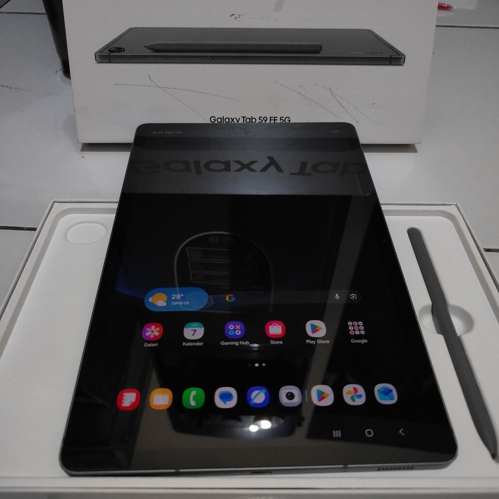 Tablet Samsung S9 FE 5g 6/128gb +spen ori second