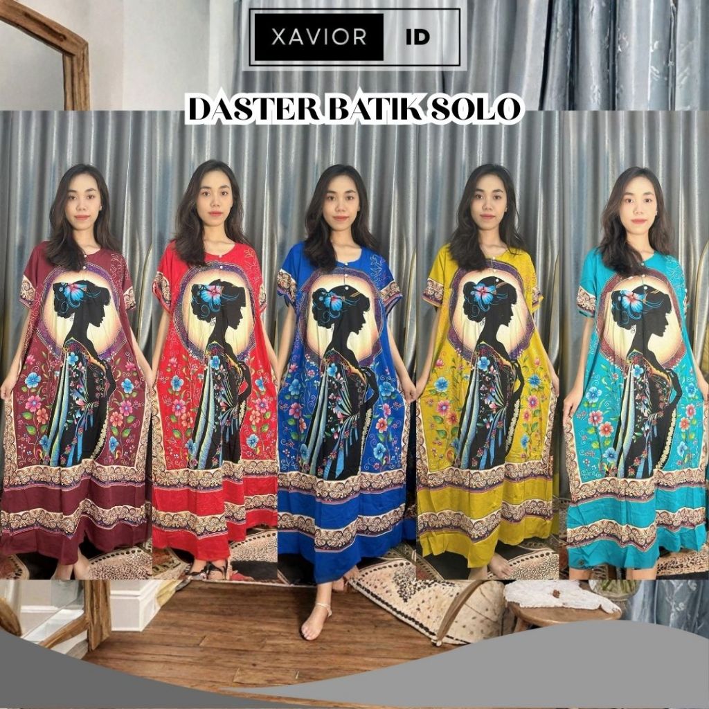 XV Daster Batik Solo Motif / Daster Busui Friendly