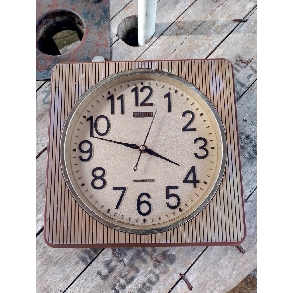 Jam dinding transistor "RHYTHM" Original Japan jadul vintage normal