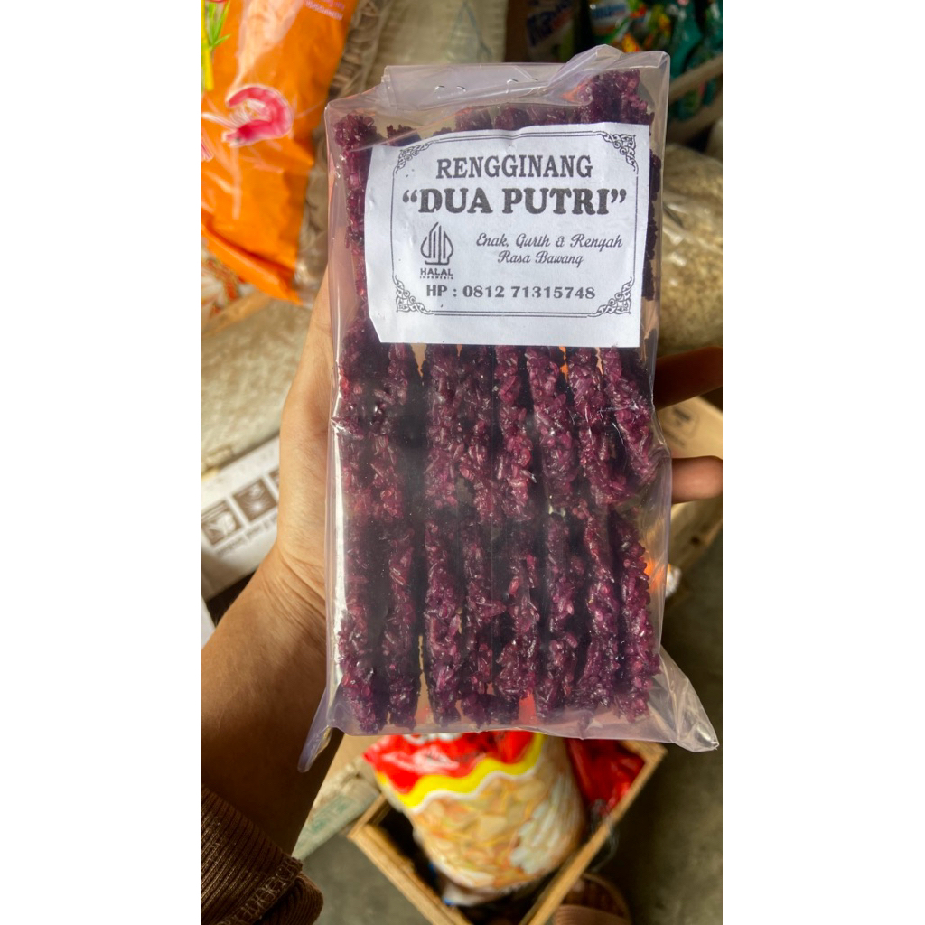 Rengginang mentah terasi Rengginang ketan putih bawang Rengginang ketan hitam