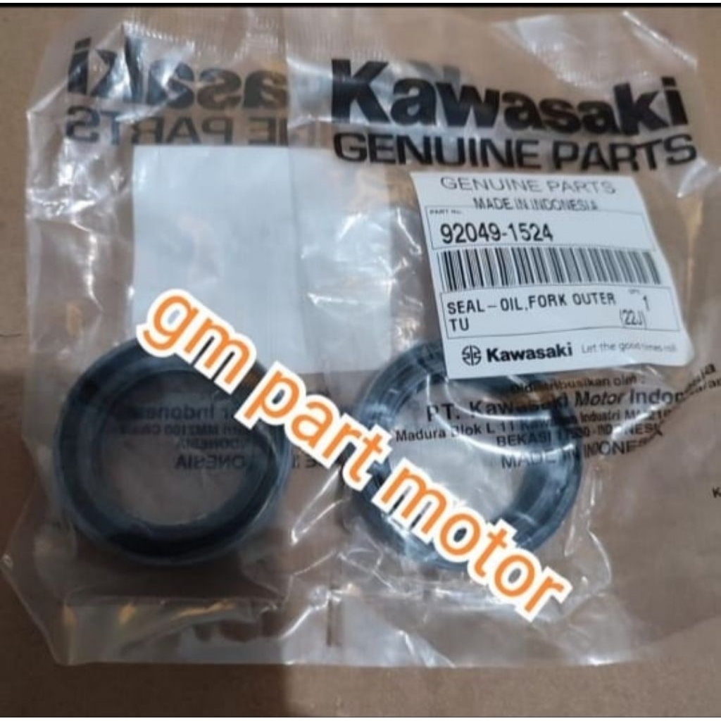 seal shock depan klx 140 sepasang original