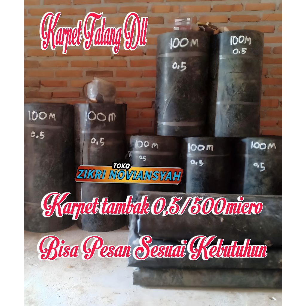 KARPET TAMBAK TALANG AIR TERPAL TAMBAK 0.5/500MICRO SERBAGUNA
