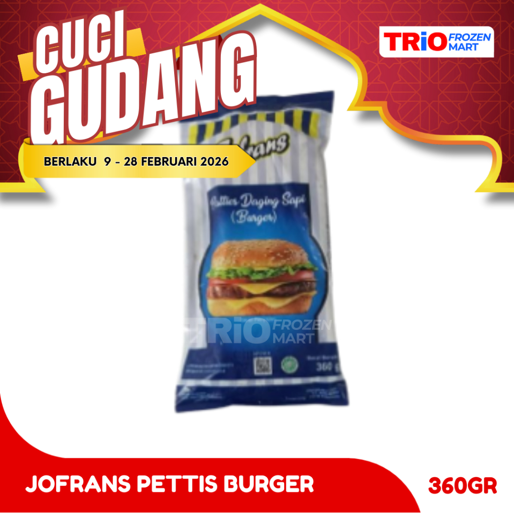 Jofrans Daging Burger Sapi - Jofrans Beef Petties 360gr