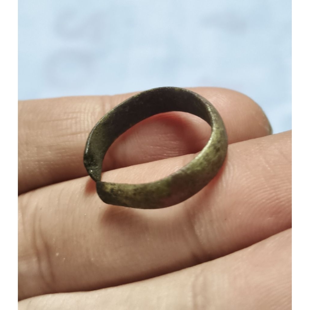1 biji cincin kuningan ring 8 temuan sungai