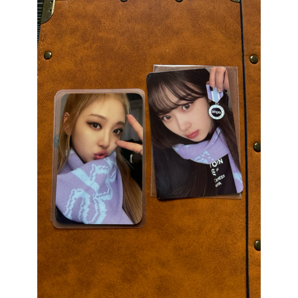 AESPA PHOTOCARD SMCU MD PIN BACGE AR TICKET GISELLE NINGNING PC OFFICIAL AESPA WINTER KARINA GISELLE