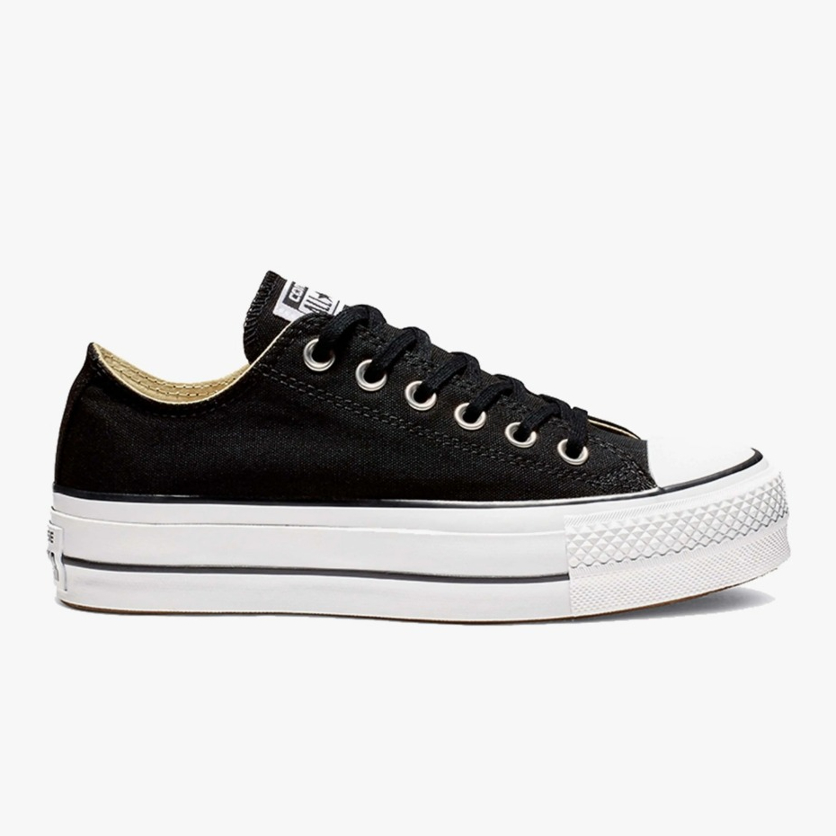 Sepatu Sneakers Wanita Converse CT AS Lift Platform Black White Original 560250C