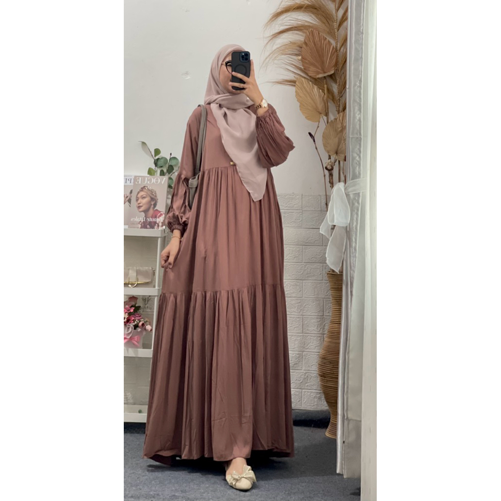 frila maxi rayon gamis