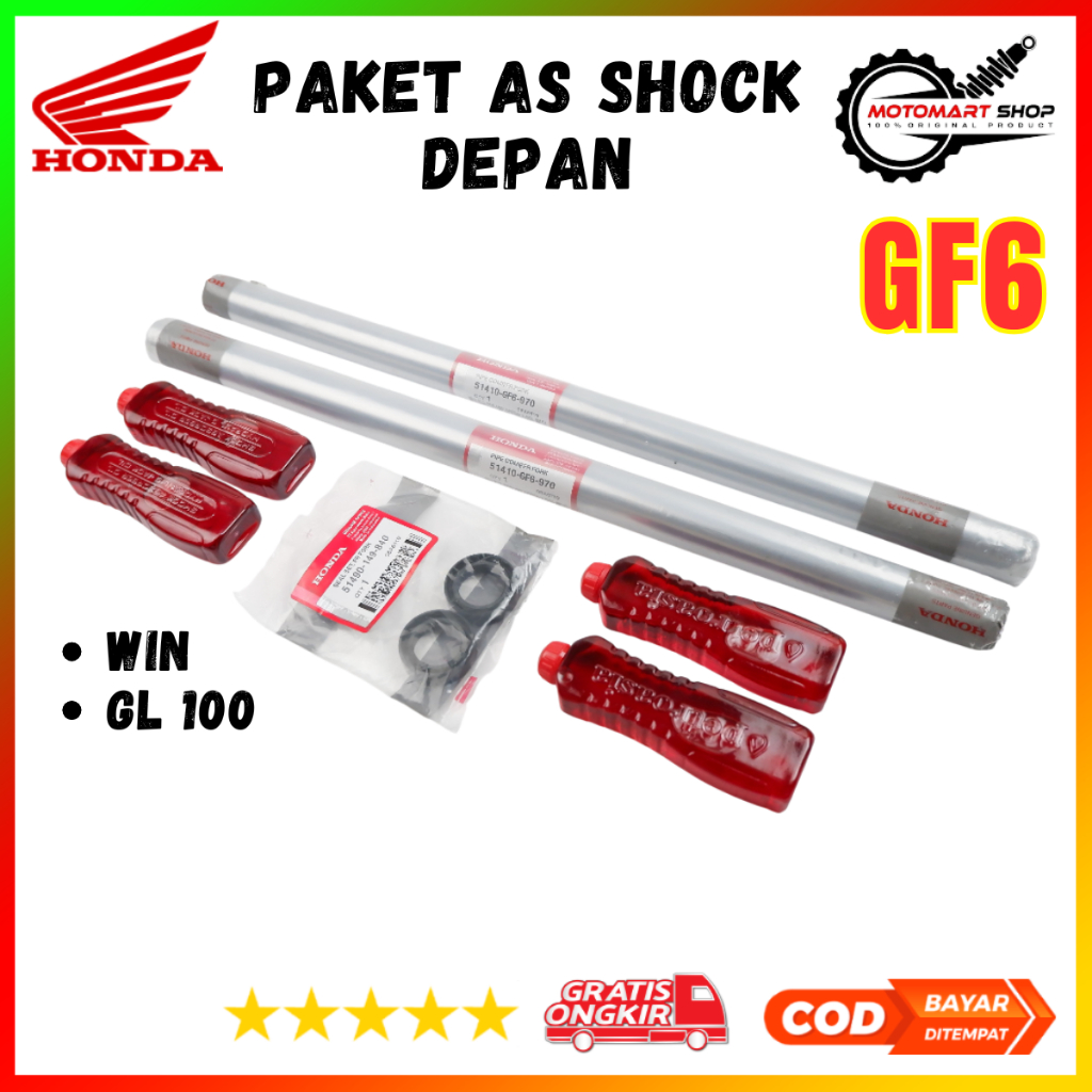 As Shock Depan Honda Win 100 GL 100 Pipa Sok Breaker Depan Win Old GL100 51410-GF6-970