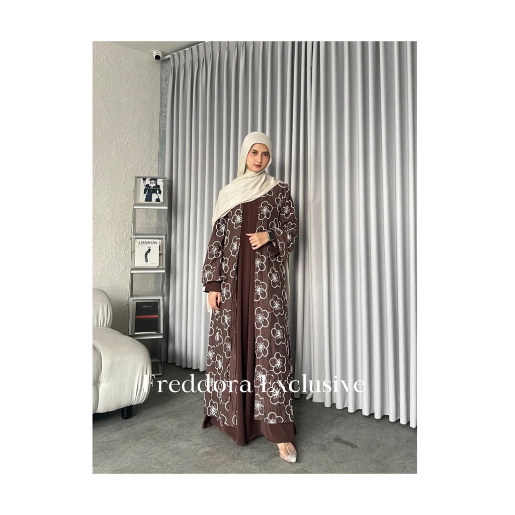 (FREDDORA) EZELLA ABAYA OUTER SET