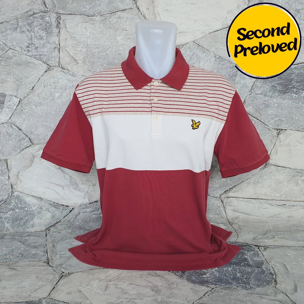 Baju Kaos Polo LYLE & SCOTT - Size XL / LD 56 cm - Original - Used