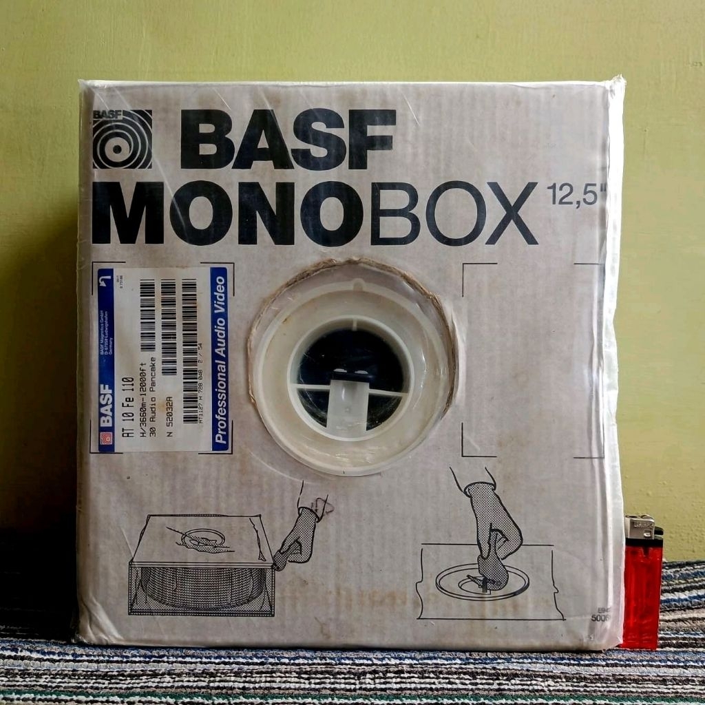 Pita Kaset Kosong BASF MONOBOX 12,5" (Blank Tape) (NOS)