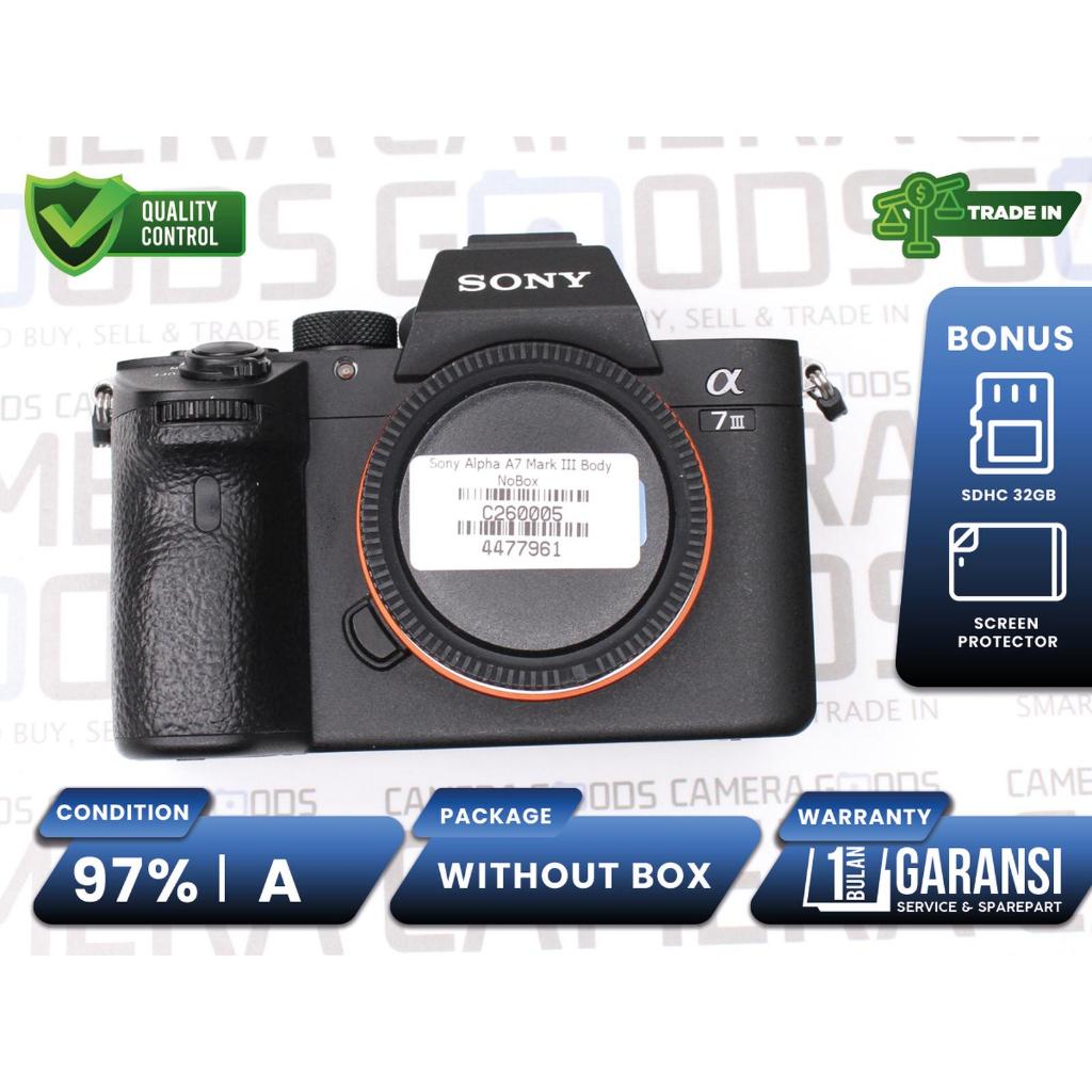 Kamera Sony Alpha A7 III Mirrorless FullFrame Camera Second Bekas Grade A / A7Mark III A73 - C260005