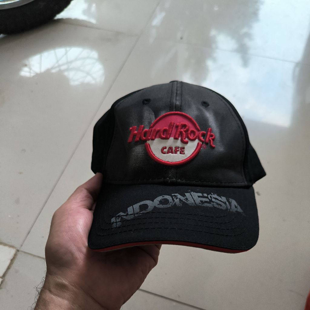 Topi HardRoc. Caf.Indonesia Bali auhtetin preloved