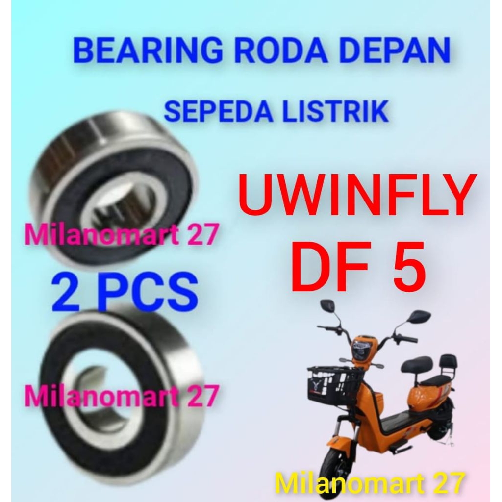 bearing roda depan sepeda listrik uwinfly DF5 laker klahar roda depan sepeda listrik uwinfly df 5