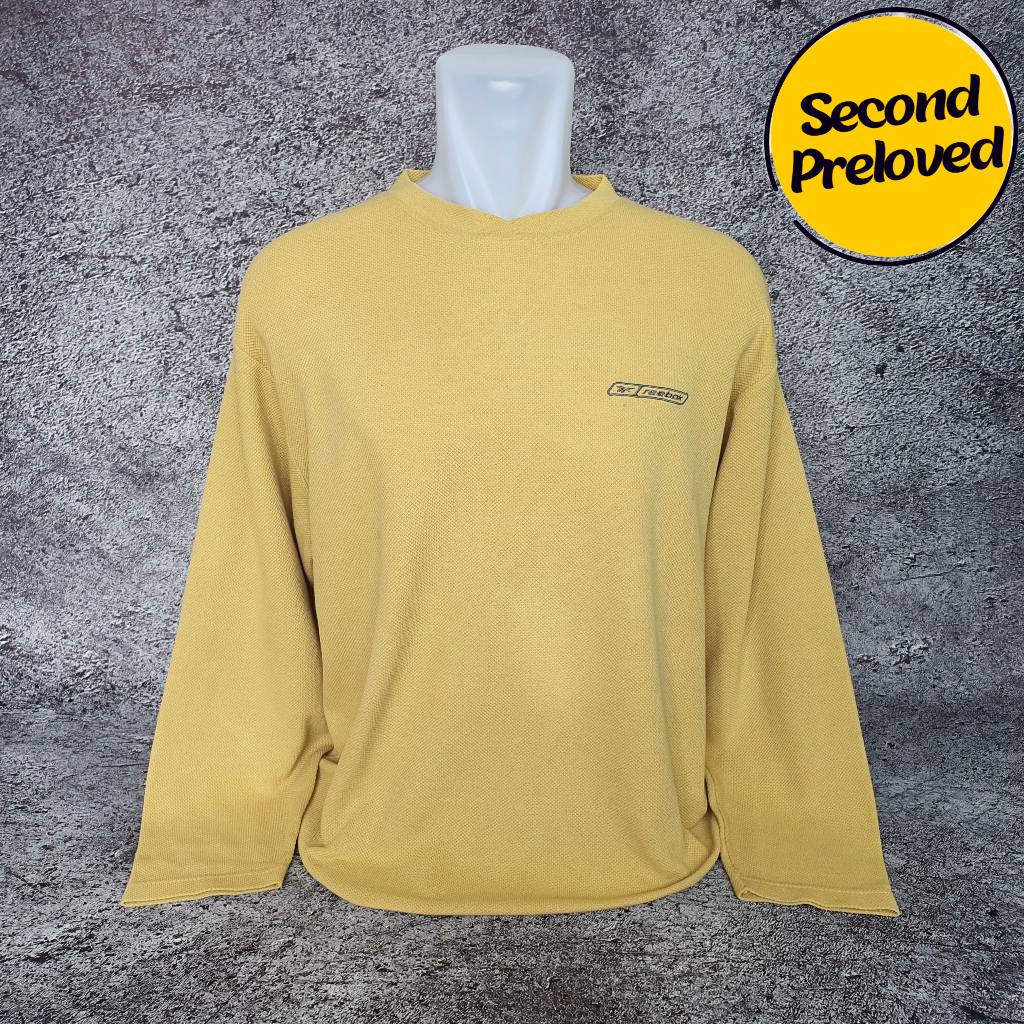 Baju Kaos Sweater REEBOK - Size XXL / Lebar 59 cm - Original - Second