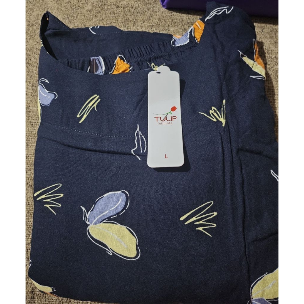 Piyama tulip intimate matahari navy size L