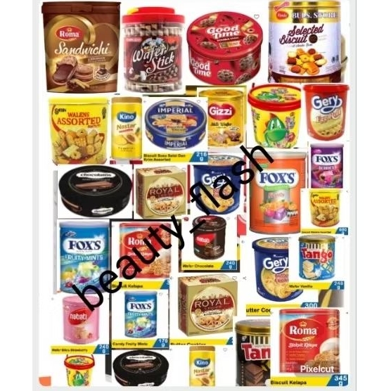 tango wafer / nabati wafer kaleng 240gram dan aneka kue / biscuit kaleng exp desember 2026