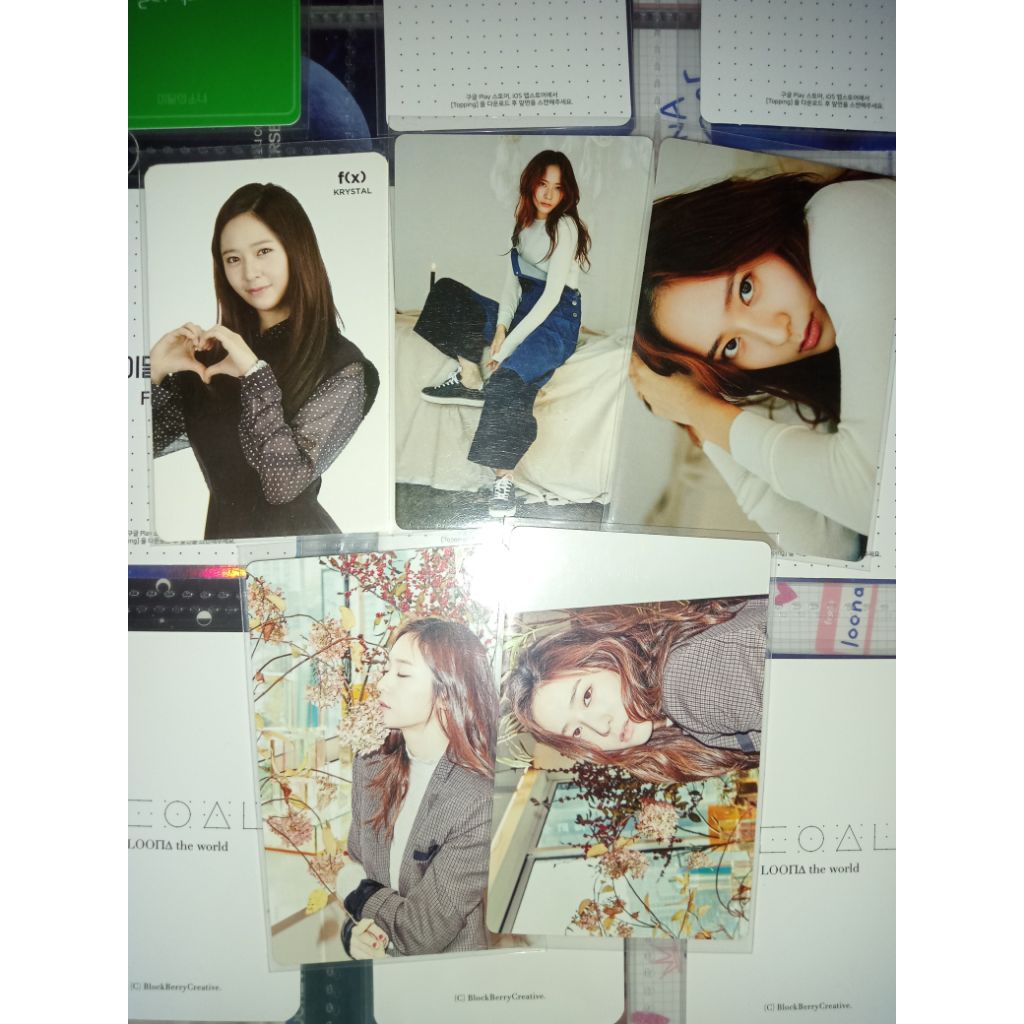 f(x) FX Krystal Jung Photocard Season Greeting 2016 2017 Fortune cookie Pink Tape Album Photocard