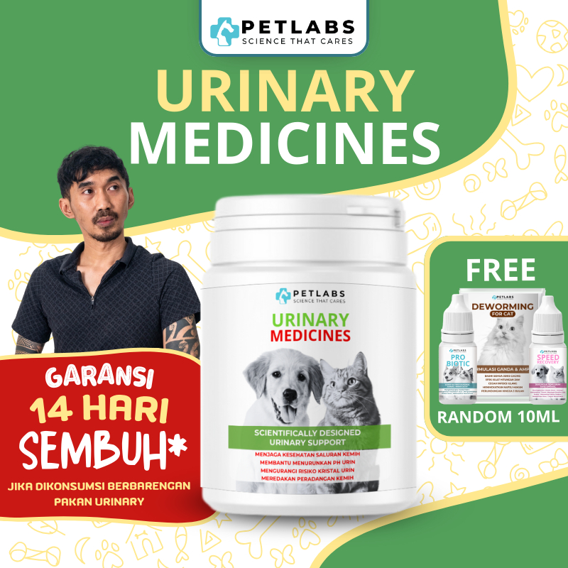 Obat Urinary FLUTD Kucing Anjing Pipis Berdarah Batu Kristal