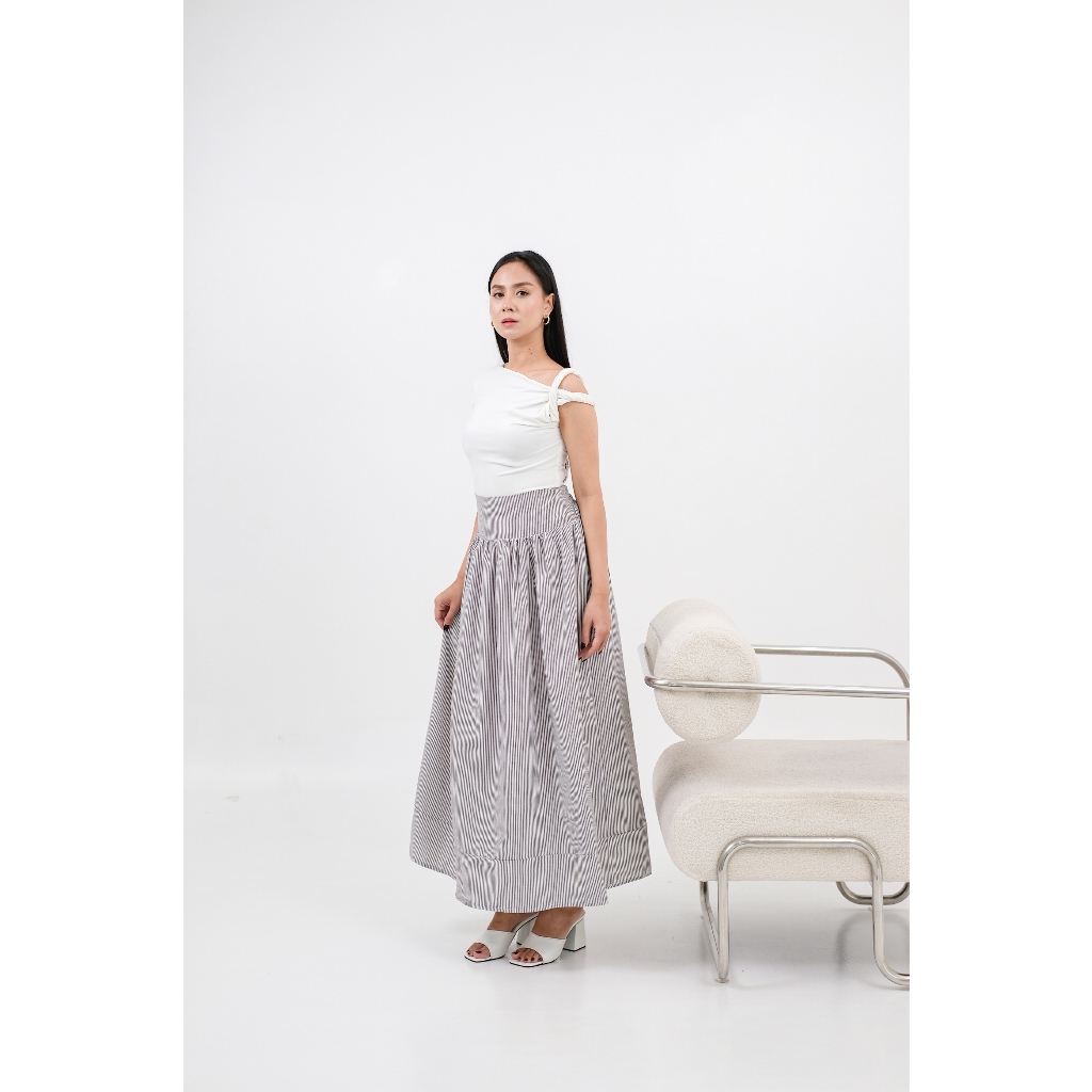 CALLI SKIRT - Rok basic, rok daily, rok stripe, skirt korean style, rok rampel,skirt salur