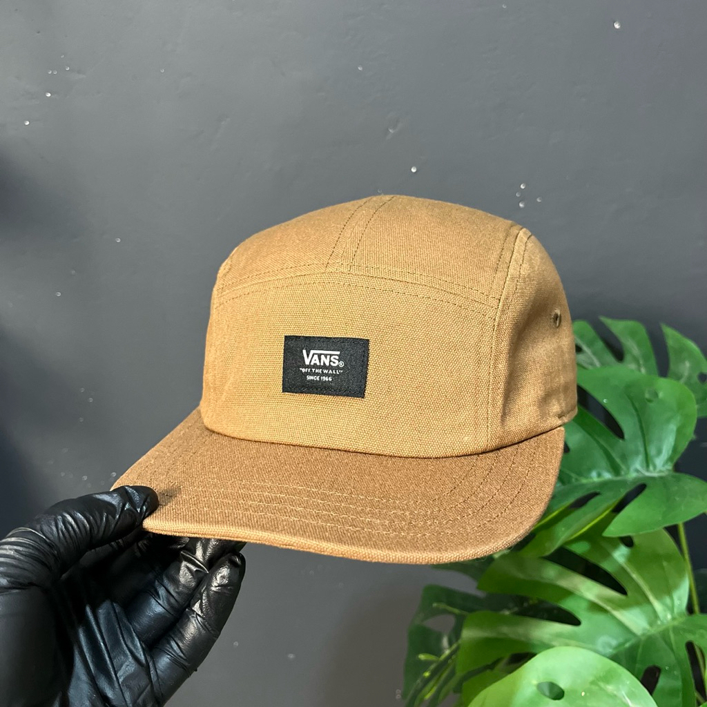Topi 5panel Vans brown