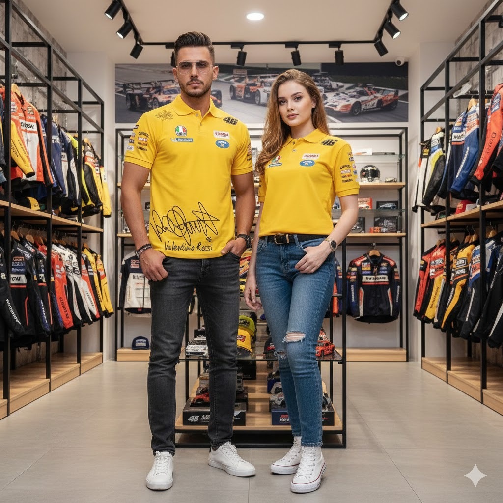 Kaos Polo Racing Team camel racing Kuning – MotoGP Edition | VR46 Fans