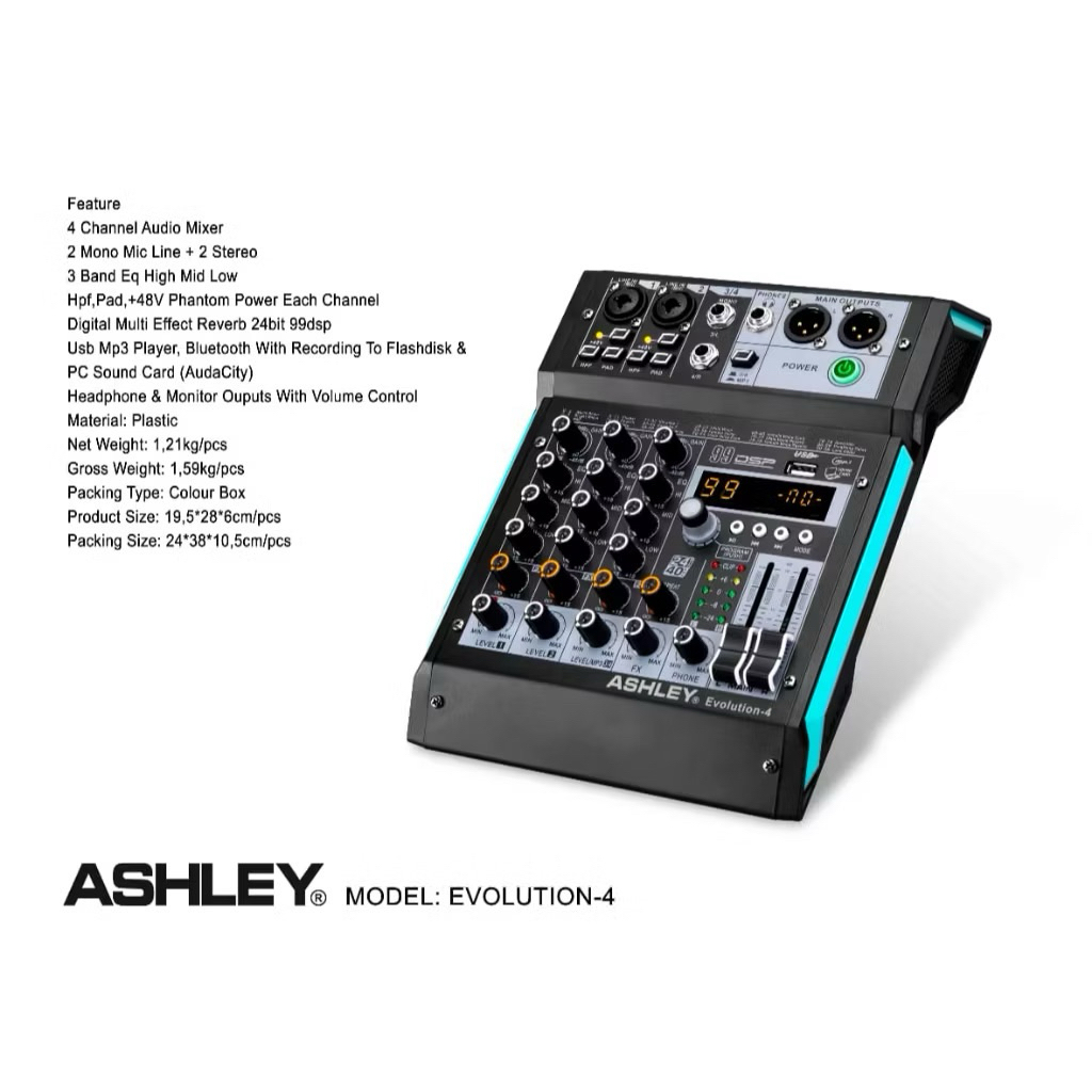 mixer ashley evolution 4 original 4 channel evolution4