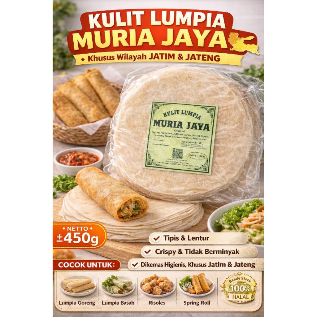 Kulit Lumpia Anti Sobek Kulit Lumpia isi 50 Lembar Kulit Lumpia 50 pcs