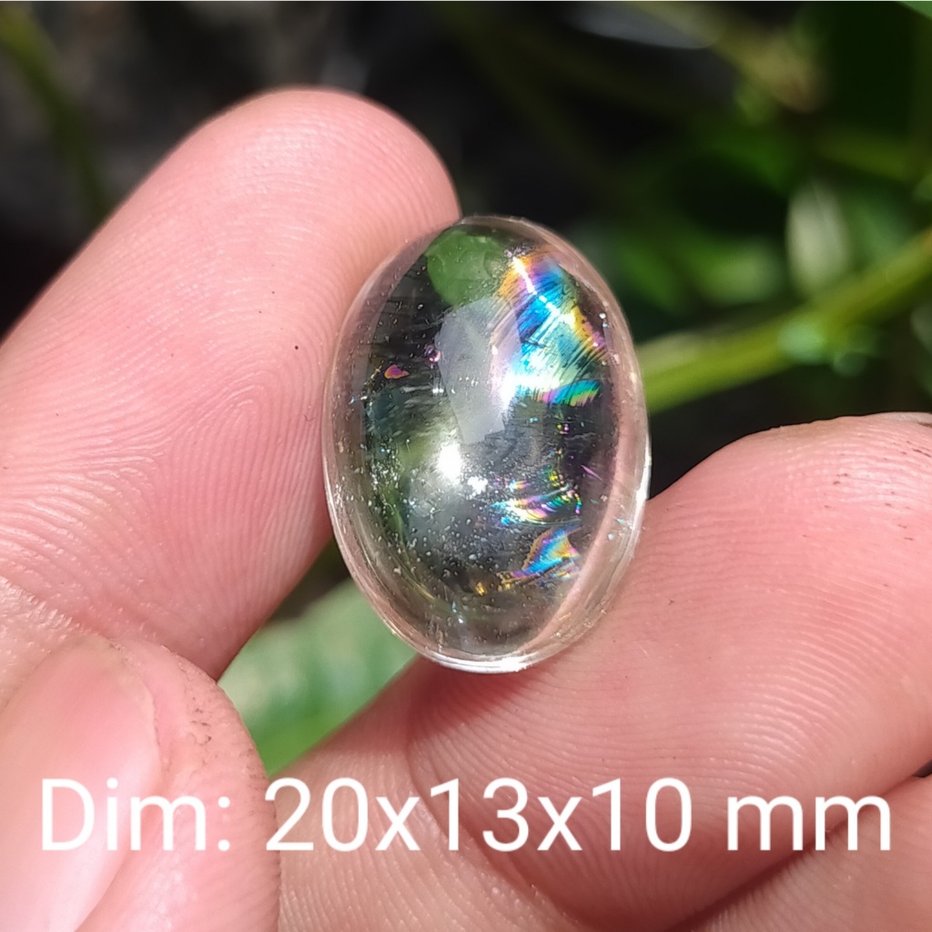 BATU KECUBUNG PELANGI KALIMANTAN NATURAL QUARTZ PERMATA cek batu lainnya yaman api wulung opal bacan