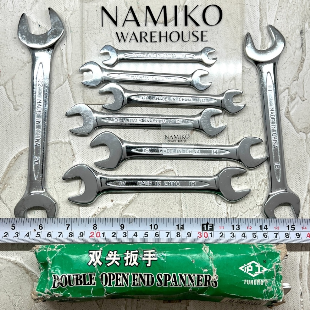 FUKUNG Kunci pas set kombinasi set 8 pcs 6 - 22 mm