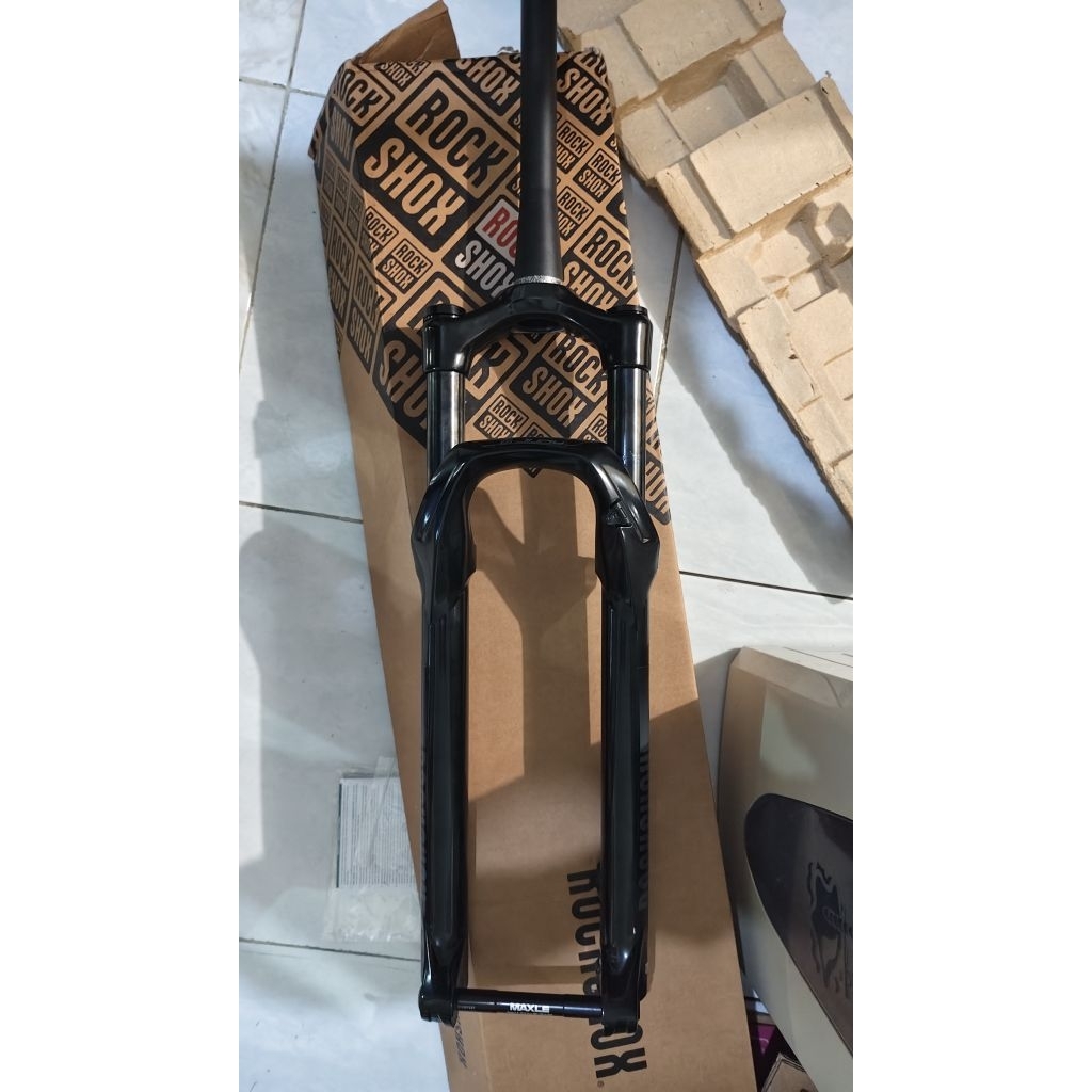 fork Rockshox Judy tk silver boost Travel 120 29er baru