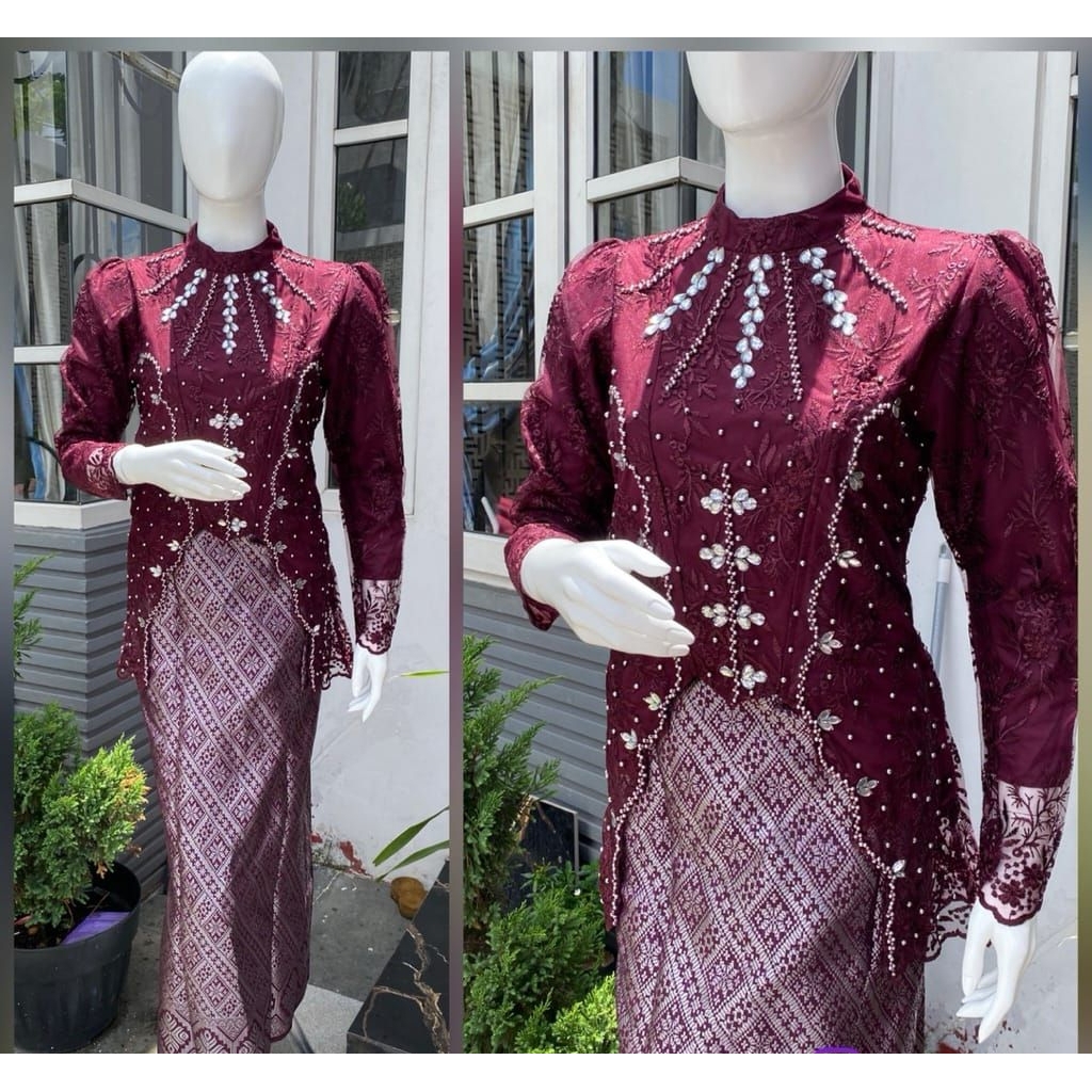 Kebaya Juwita Payet Bunga-Bunga