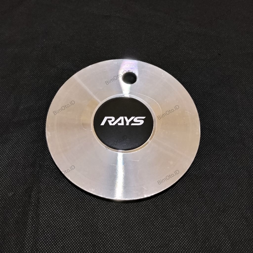dop roda tutup velg racing mobil motif RAYS diameter 15,1cm