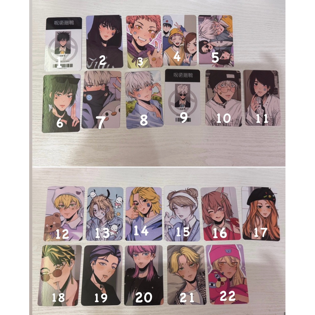 6baji photocard JJK Tokyo Revengers