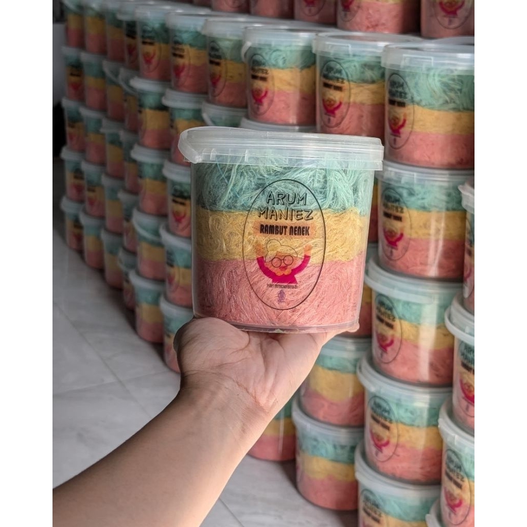 Rambut nenek / arum manis 1000ml (toples)