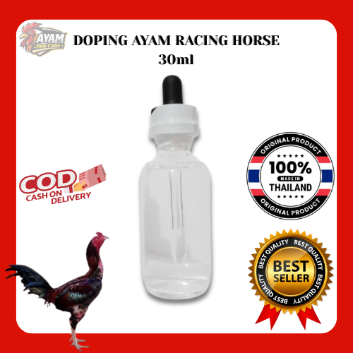 Doping Ayam Racing Horse 30ml Ori Thailand | Penambah Stamina Nafas & Nafsu Pukul Ayam Bangkok