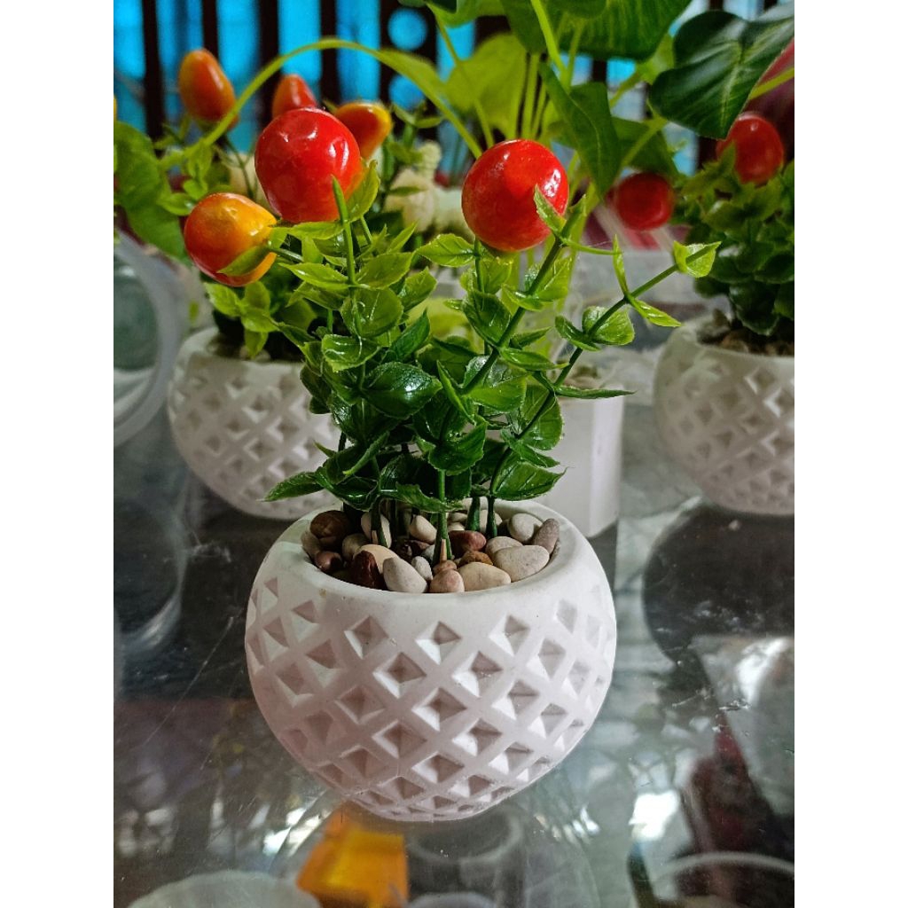 Tanaman Buah Hias Plastik / Tanaman Buah Dekorasi Hias Artificial