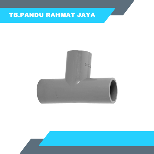 Tee 3/4 x 1/2" Power Tee 3/4 x 1/2 Inch AW Sambungan Fitting Pipa PVC